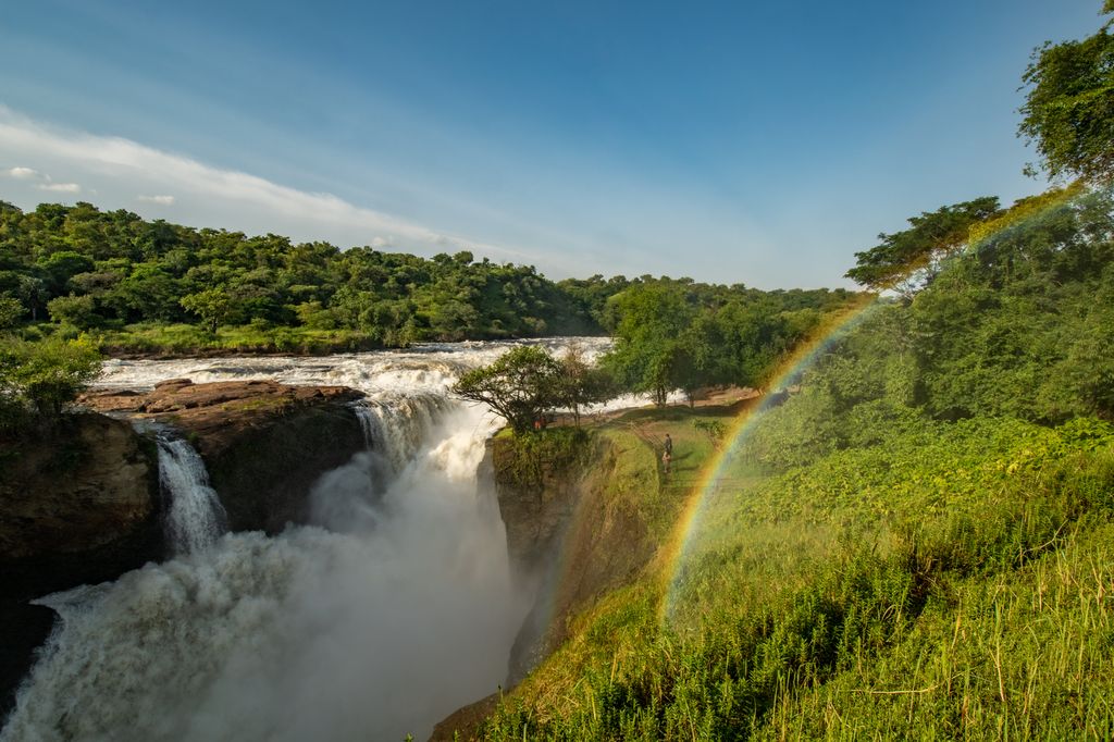 Murchison Falls with a Rainbow